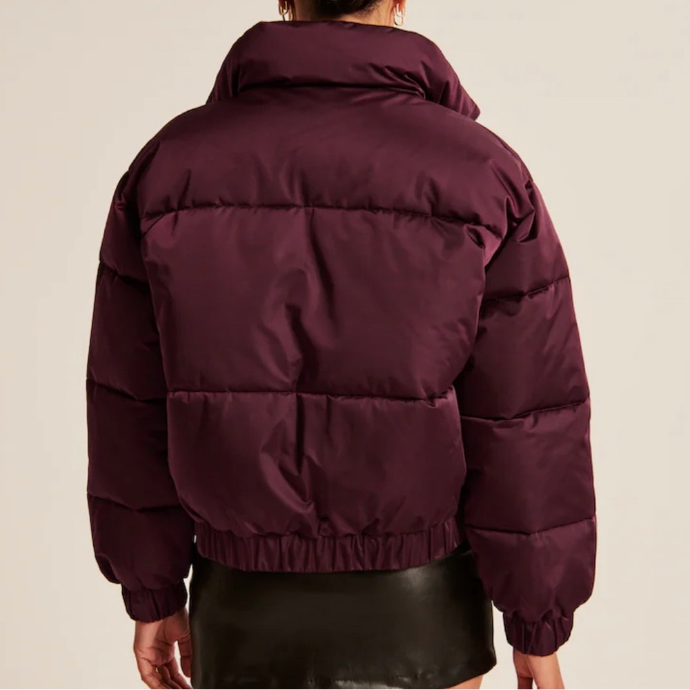 Abercrombie Ultra Mini Puffer Size S Burgundy - Picture 3 of 6